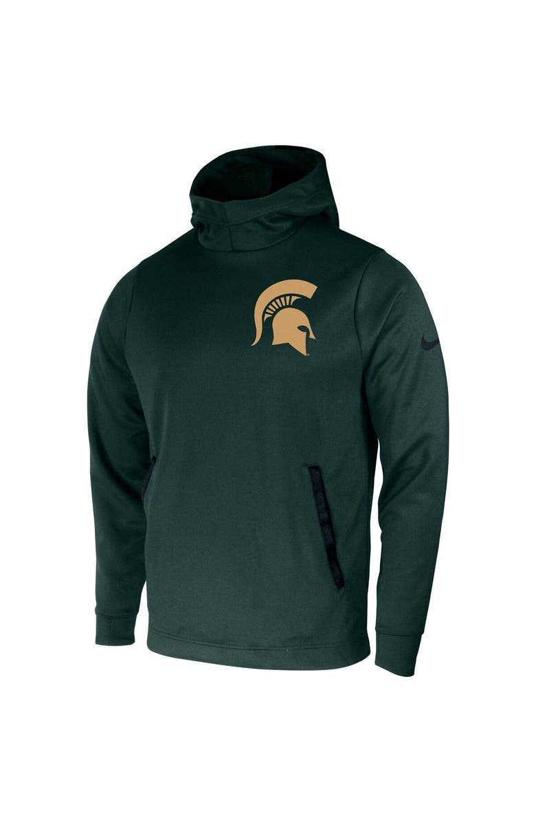 Nike Men's Nike Green Michigan State Spartans 2-Hit Performance Pullover Hoodie, Alternate, color, Green