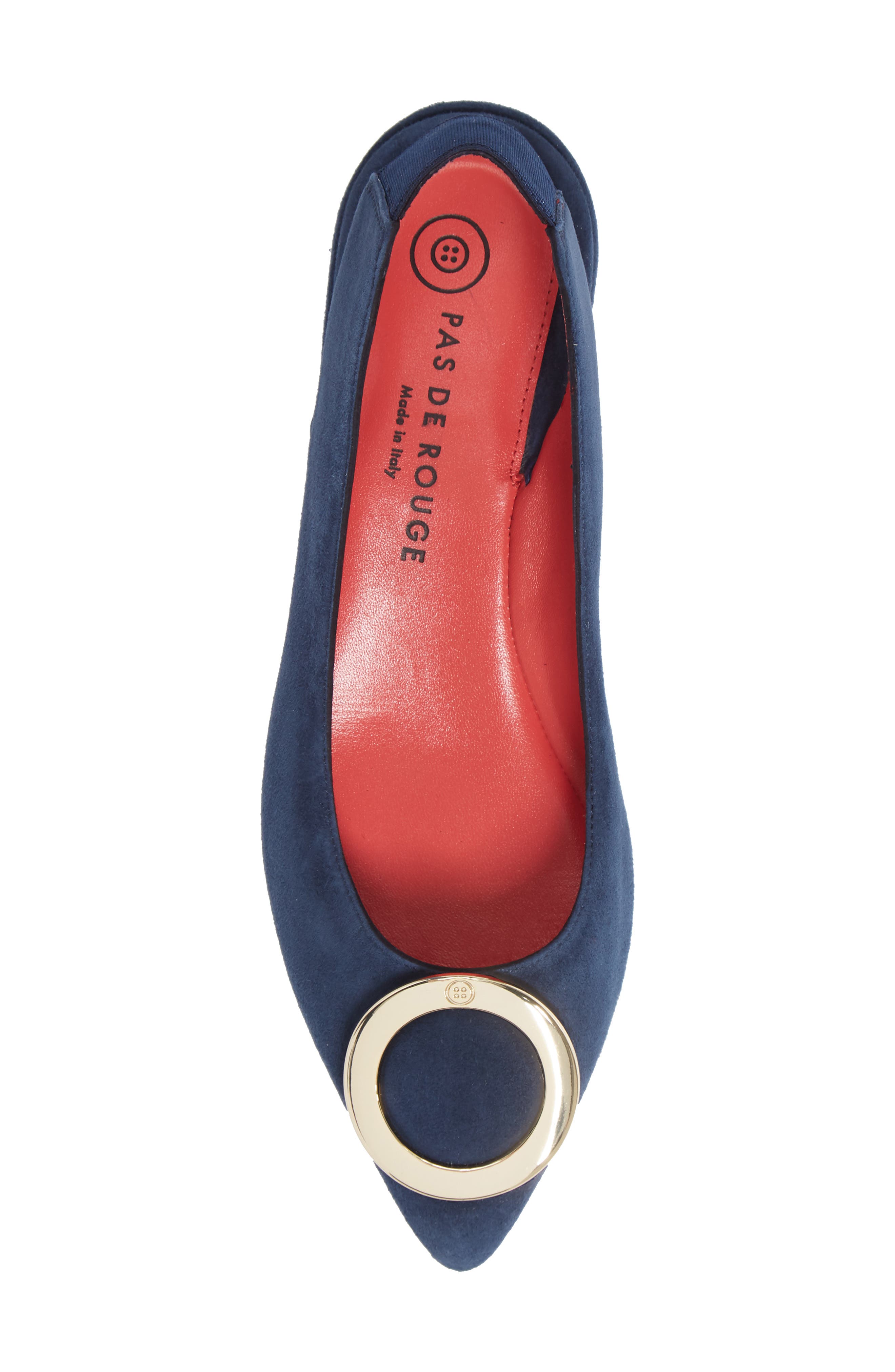 Pas de Rouge Janet Slingback Pointy Toe Flat, Alternate, color, 