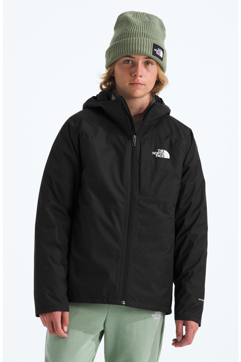 Perrito 4-in-1 Hooded Jacket, Main, color, BLACK