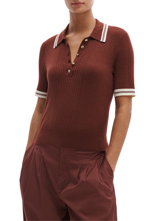 Laurie Tipped Cotton & Cashmere Polo