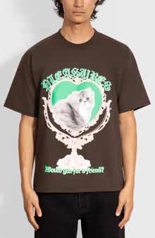 PLEASURES Mirror Cotton Graphic T-Shirt