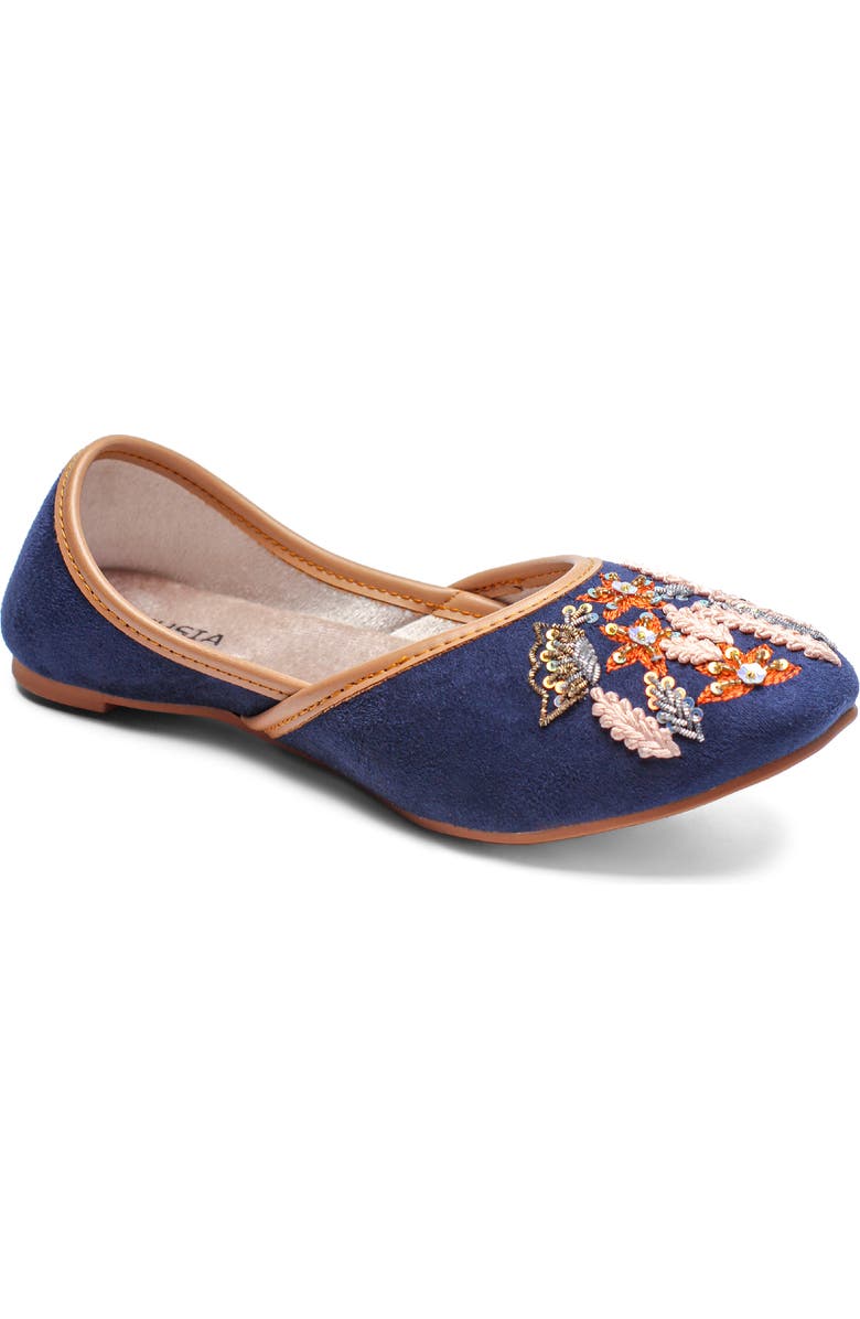 FUCHSIA Paris Embroidered Jutti Flat, Main, color,