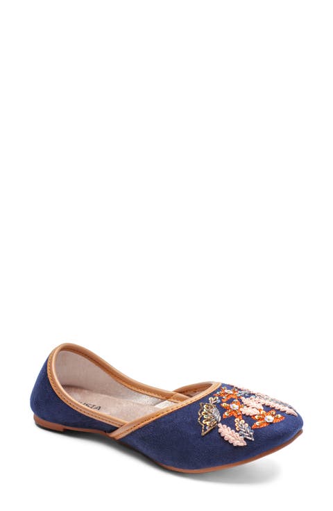 Paris Embroidered Jutti Flat (Women)