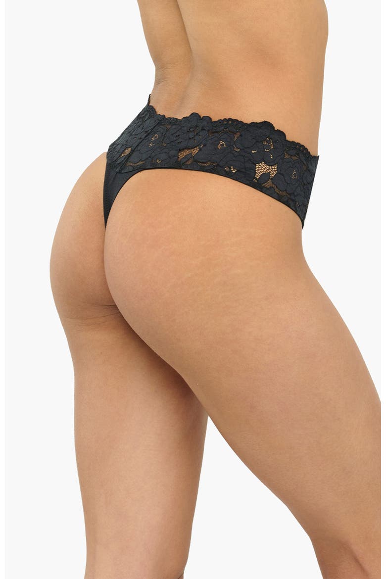Romanza Thong, Alternate, color, Black