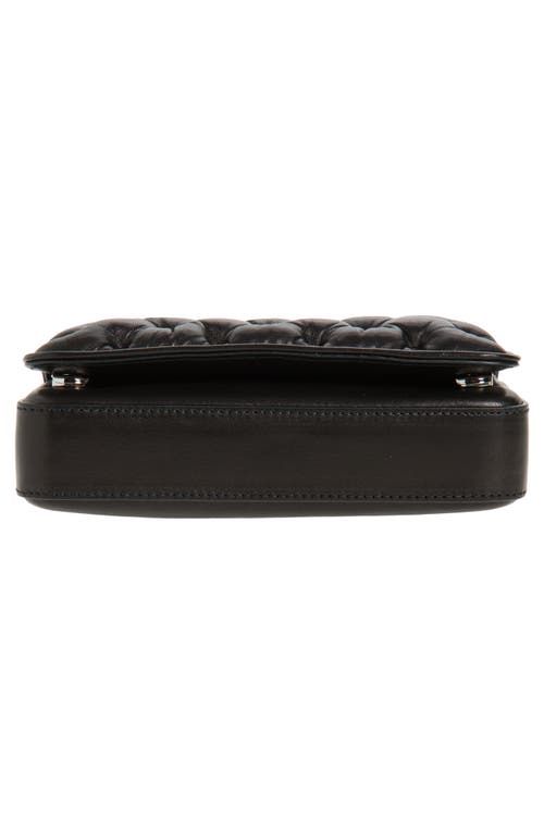 Maison Margiela Glam Slam Leather Wallet On A Chain In Black