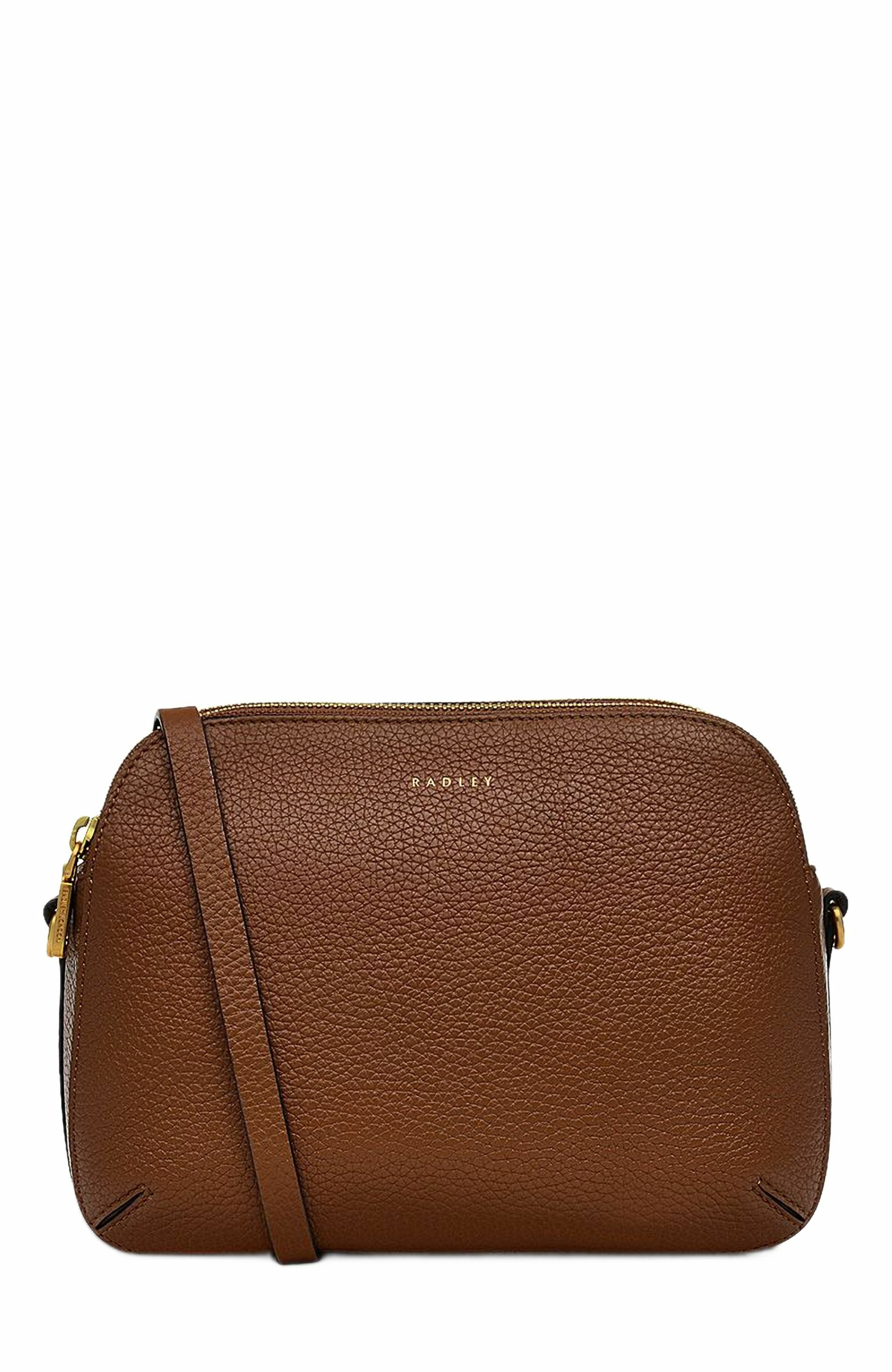 Radley Dukes Place Medium Ziptop Crossbody Bag, Main, color, Saddle