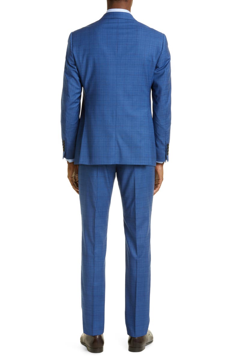 Emporio Armani Shadow Windowpane Plaid Wool Suit, Alternate, color, 
