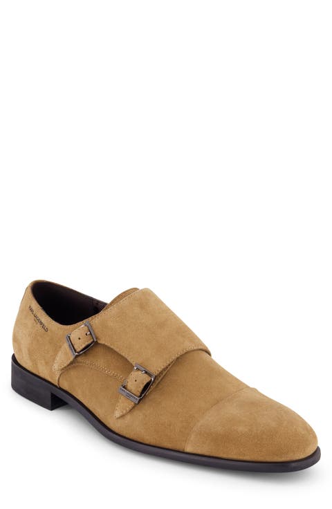 Cap Toe Double Monk Strap Shoe (Men)