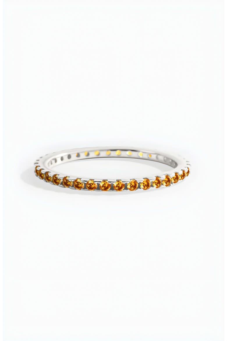 November Birthstone Eternity Stacking Ring, Alternate, color, 925 Sterling Silver