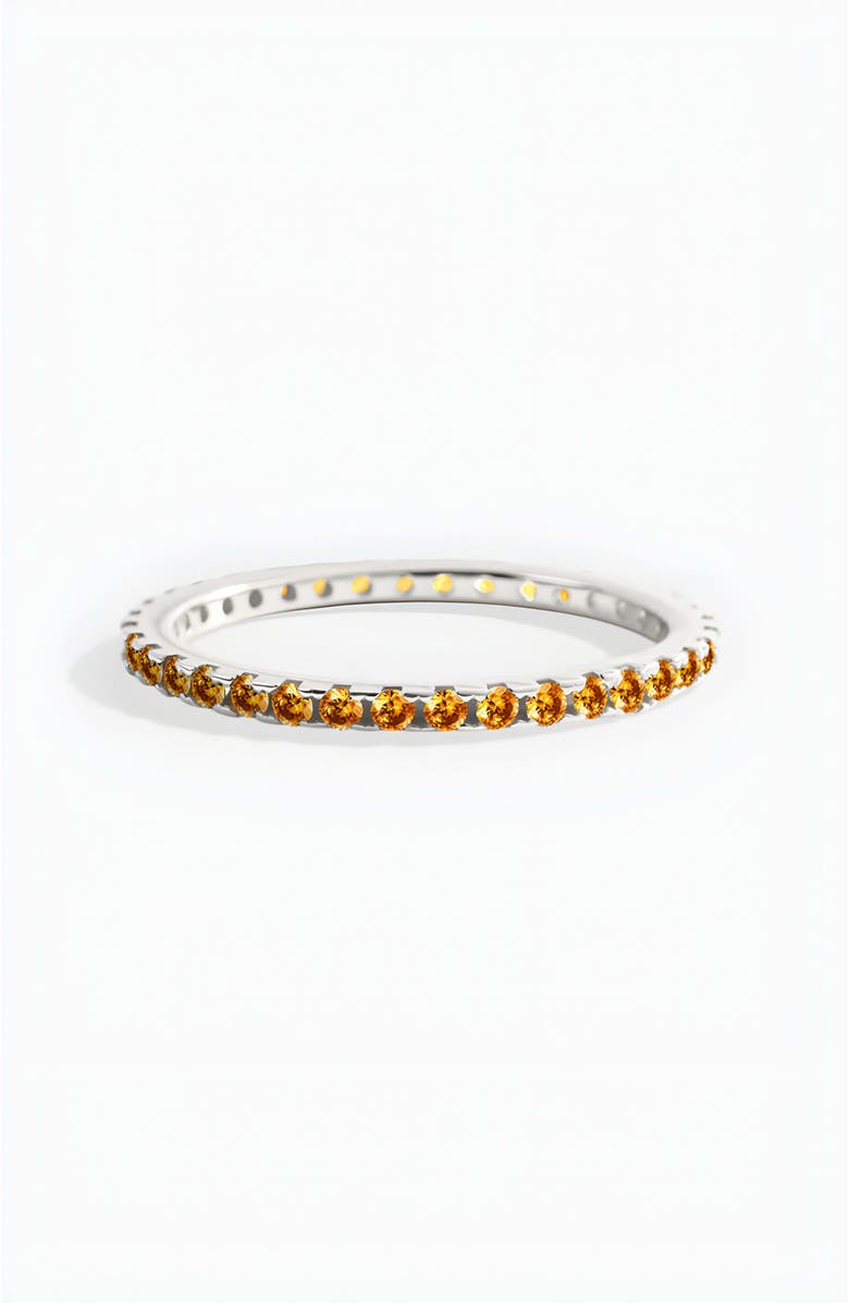 Mint & Lily November Birthstone Eternity Stacking Ring, Alternate, color, 925 Sterling Silver