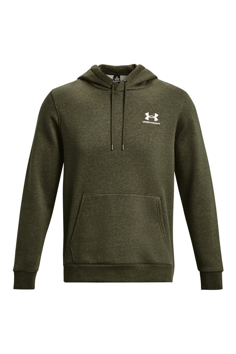 UA Icon Fleece Hoodie, Alternate, color, 391 MARINE OD GREEN