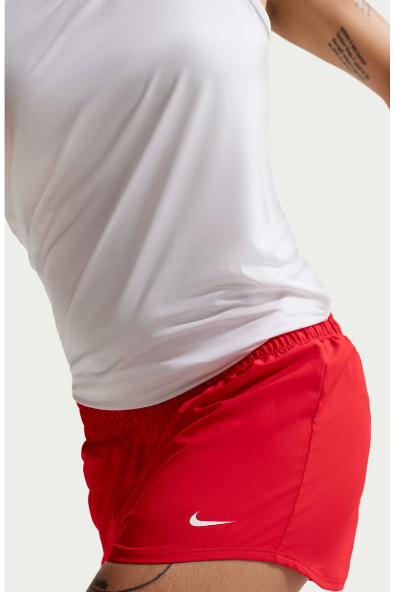 Dri-FIT Mid-Rise 3-Inch Brief-Lined Shorts, Alternate, color, RED/ WHITE