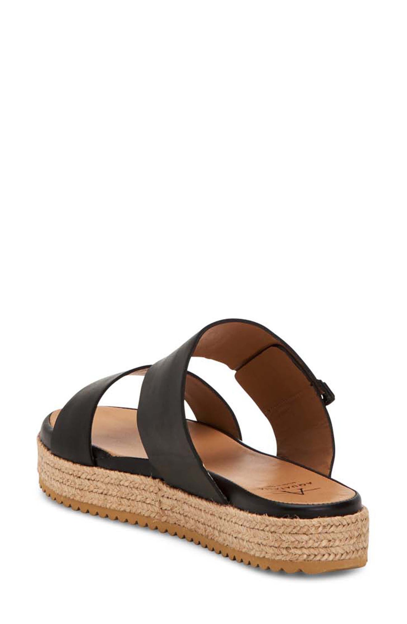 Aquatalia Mae Water Resistant Espadrille Slide Sandal, Alternate, color, 