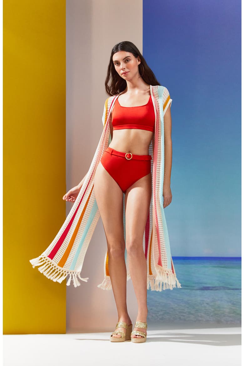 Amelia Cover-Up Duster, Alternate, color, WHITE MULTI