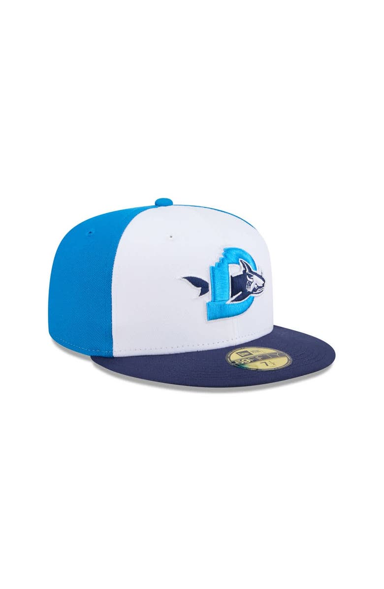 New Era Men's New Era  White Durham Bulls Theme Nights 59FIFTY Fitted Hat, Alternate, color, 
