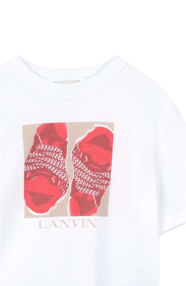 Lanvin Kids Curb Graphic T-Shirt, Alternate, color, Optic White