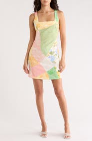 Desigual Patchwork Print Sleeveless Minidress