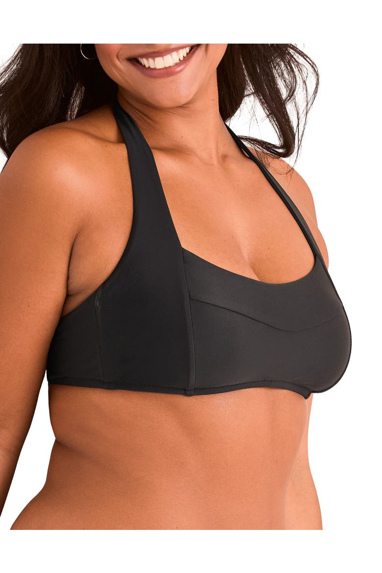 Perry Swimwear Bikini Top, Alternate, color, Black