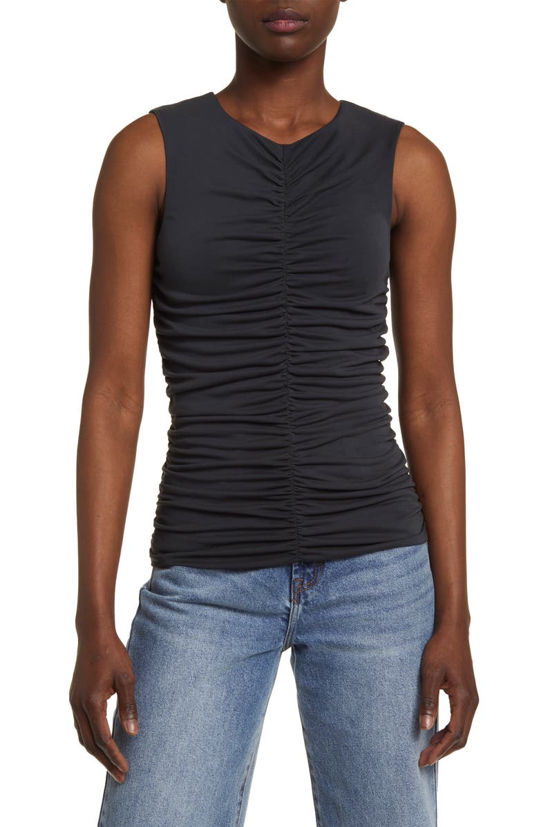 rag & bone Christy Ruched Tank Top, Main, color, 