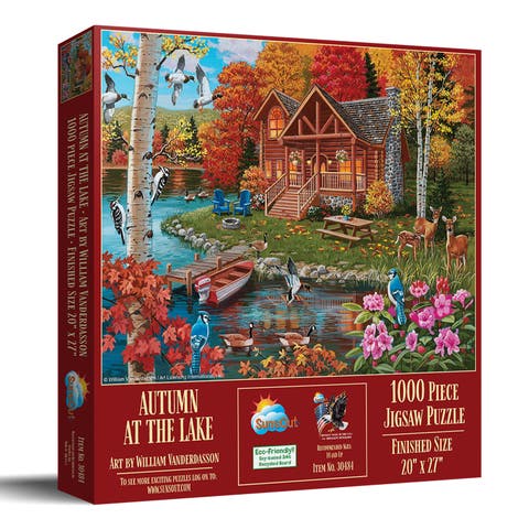 Autumn at the Lake 1000 piece Jigsaw Puzzle for Adults