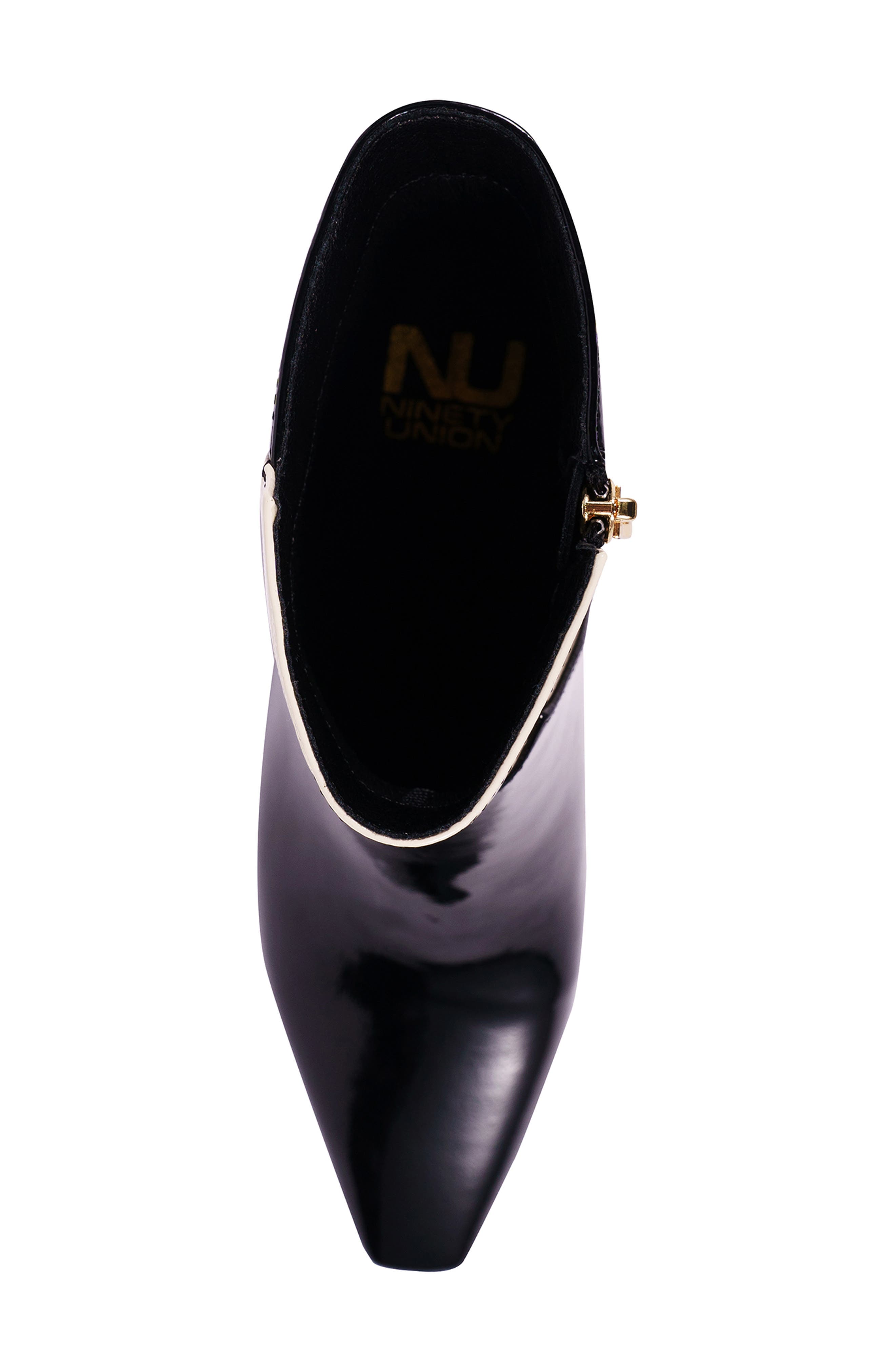 Rudy Faux Leather Pointed Toe Bootie, Alternate, color, BLACK MULTI