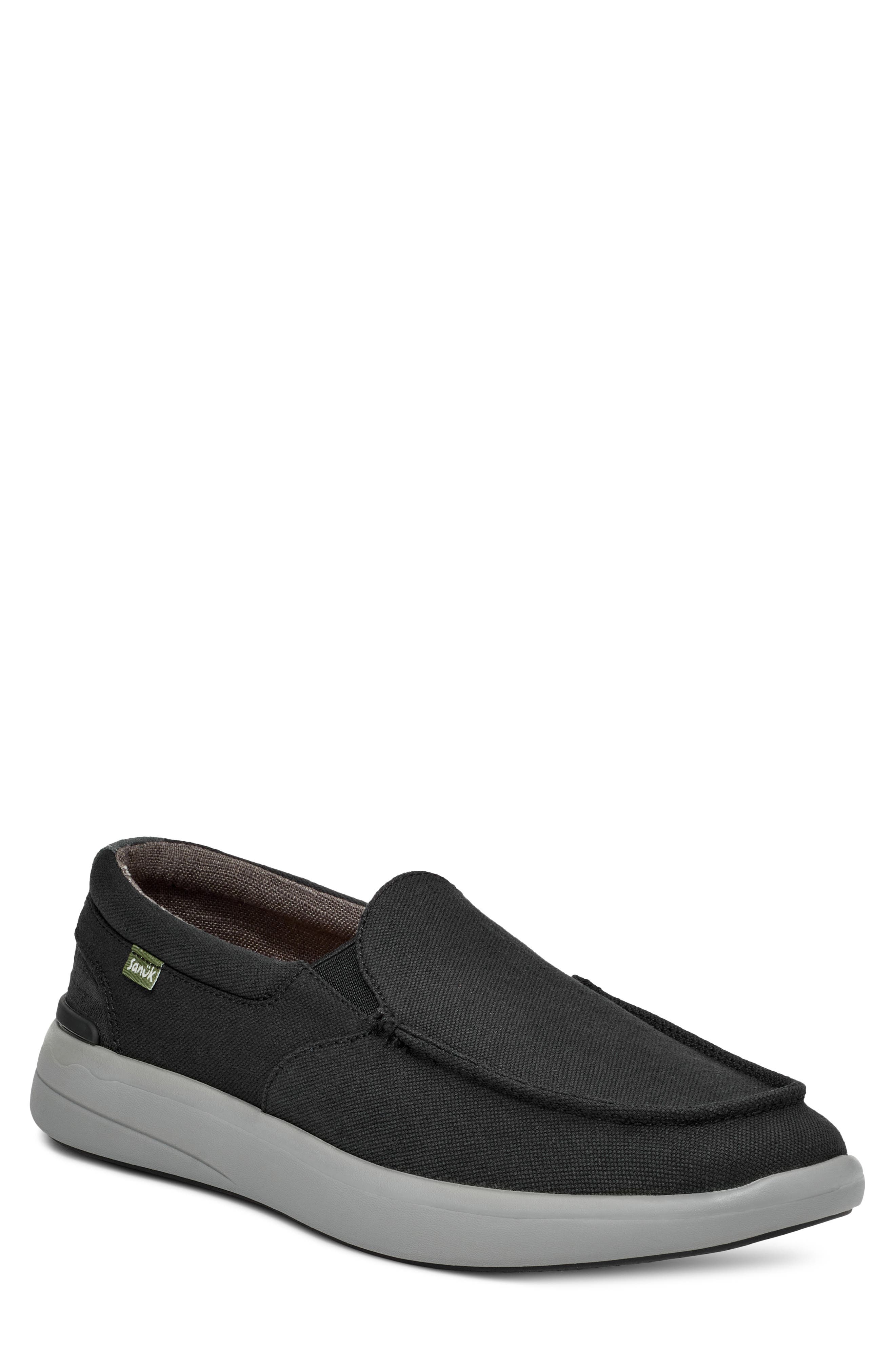 Sanuk Happy Hour Lite Resort Slip-On Sneaker, Main, color, Black