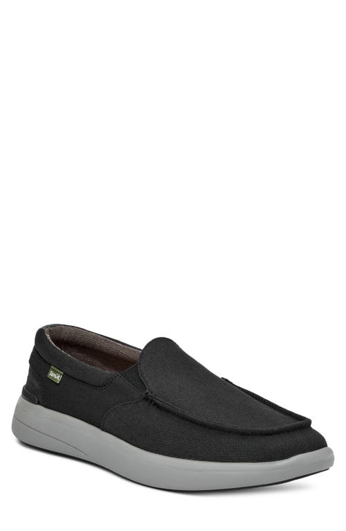 Sanuk Happy Hour Lite Resort Slip-on Sneaker In Black