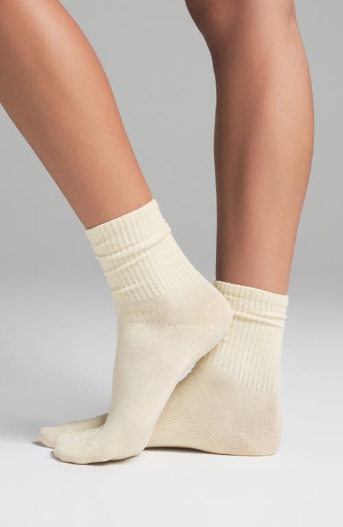 Skims 3-pack Sport Socks In Butter Multi