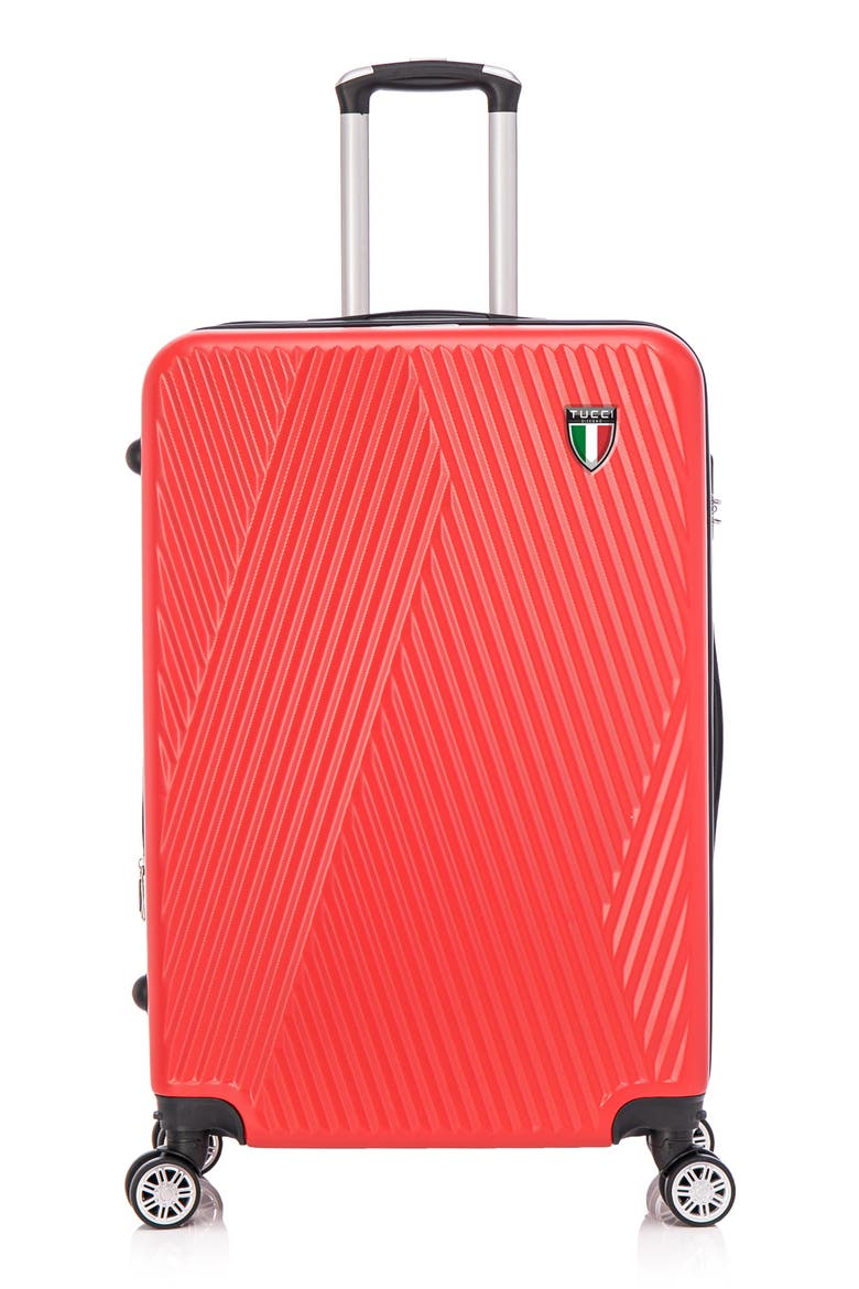 Colpi Hardshell 3-Piece Spinner Luggage Set, Alternate, color, RED