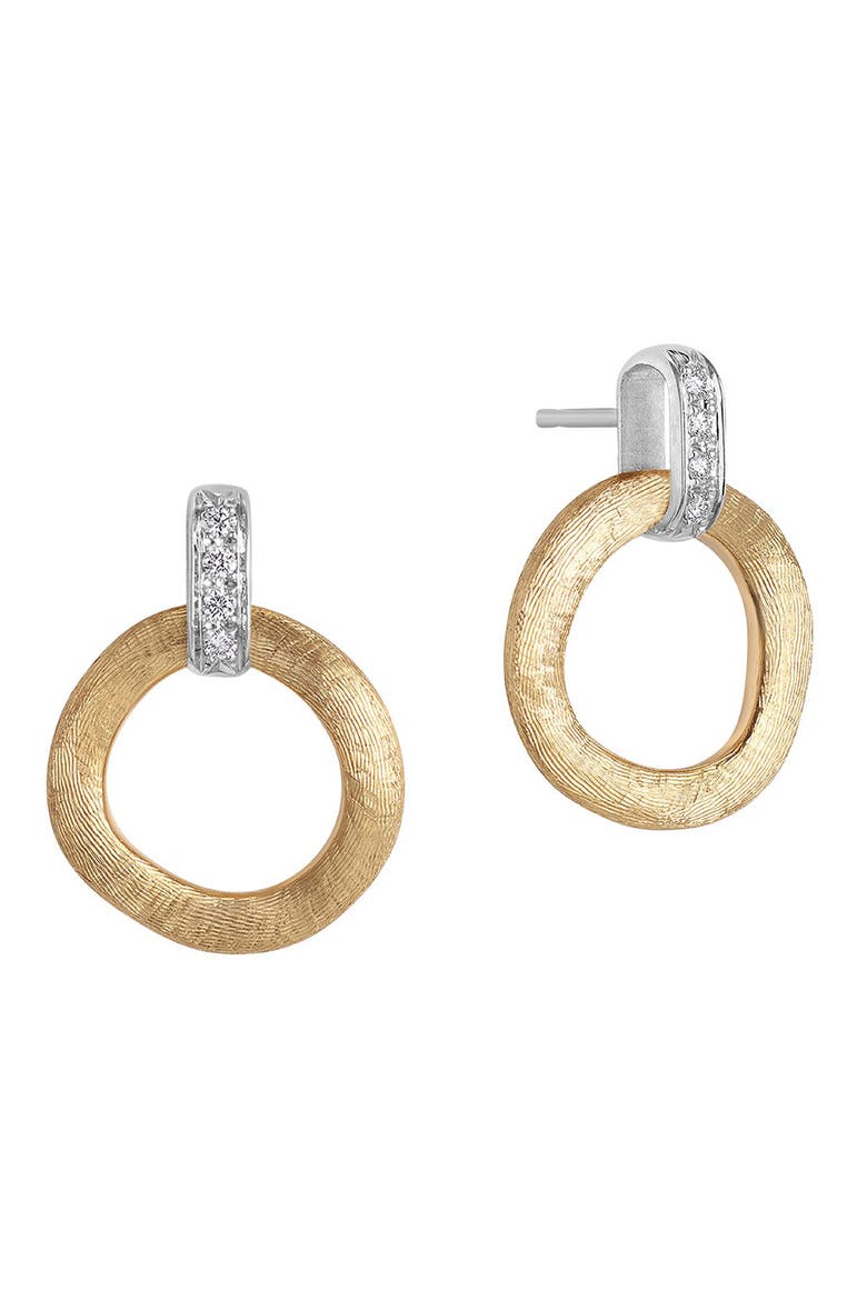 Jaipur Gold 18K Drop Earrings with Diamonds, Main, color, YELLOW GOLD