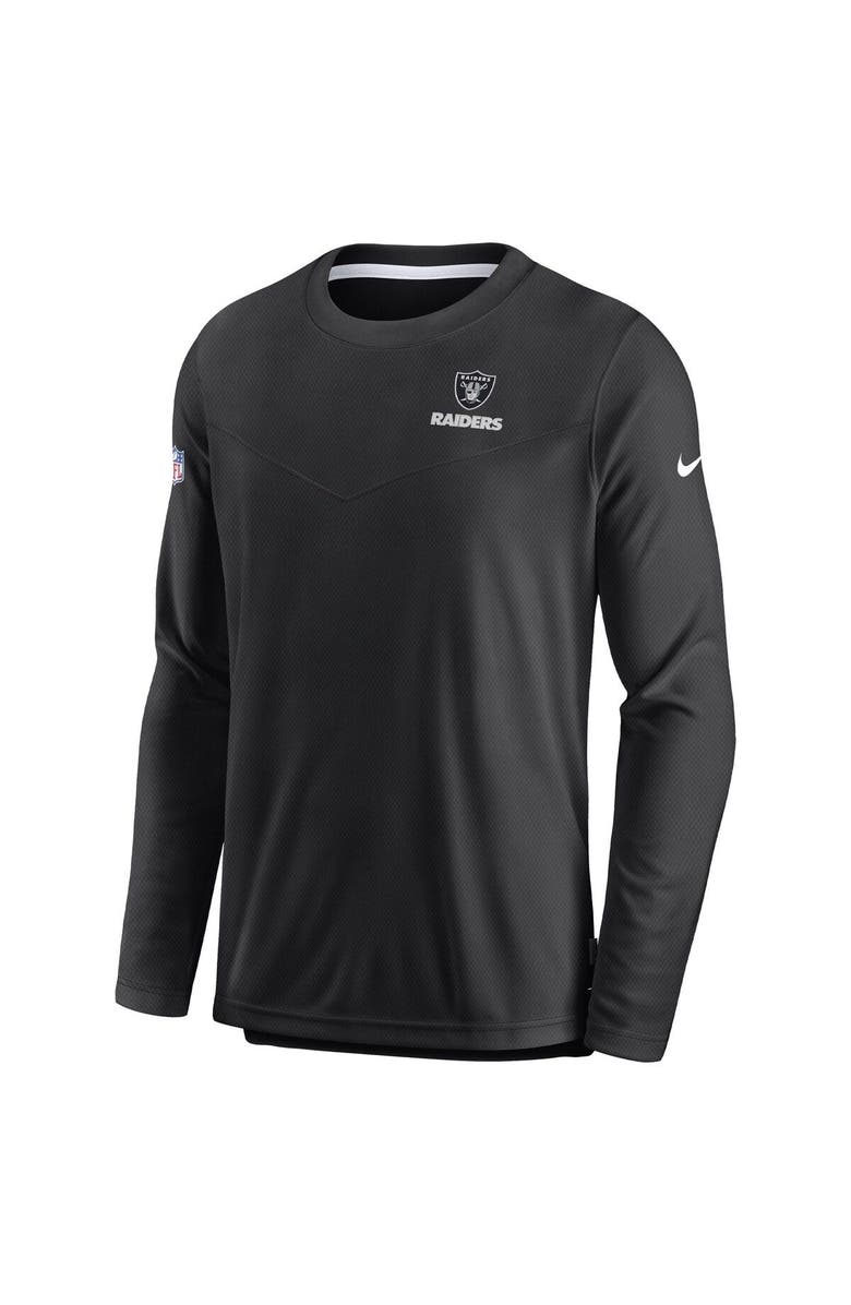 Nike Men's Nike Black Las Vegas Raiders Sideline Lockup Performance Long Sleeve T-Shirt, Alternate, color, 