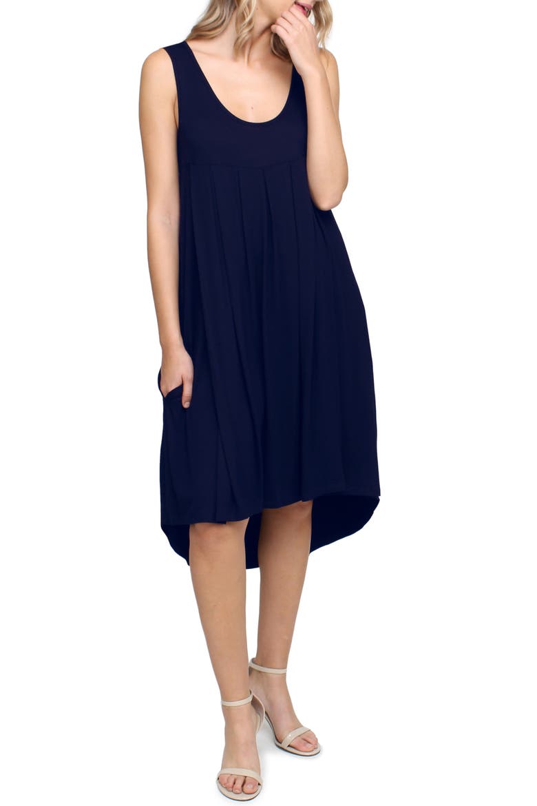 Makena Maternity/Nursing Dress, Main, color, BLUE