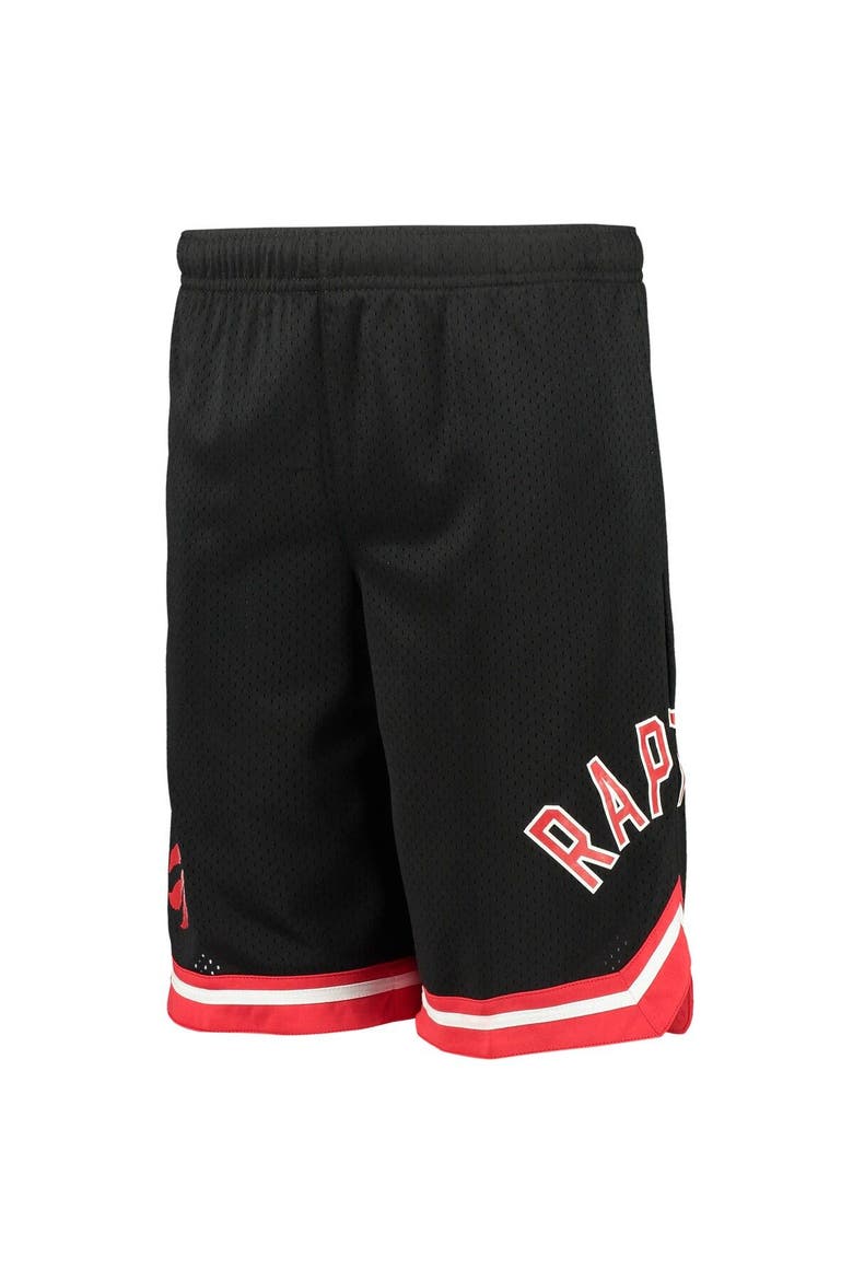 Youth Black Toronto Raptors Box Out Baller Shorts, Alternate, color, Black