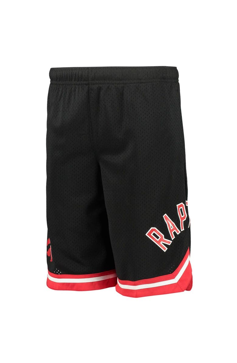 Outerstuff Youth Black Toronto Raptors Box Out Baller Shorts, Alternate, color,