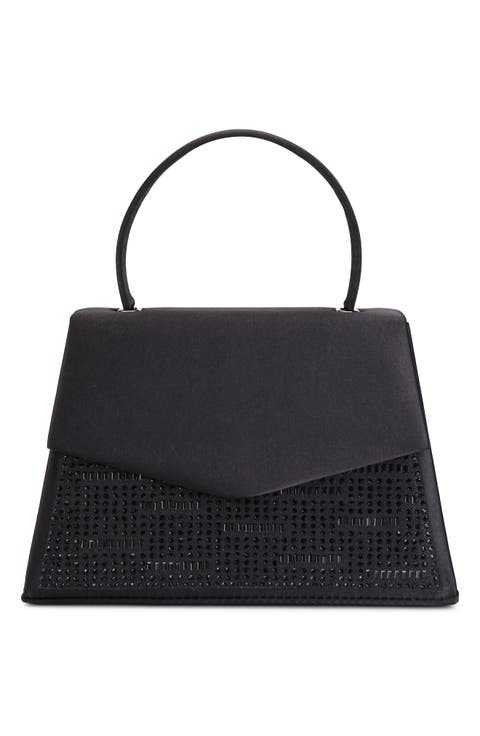 Linda Crystal Satin Clutch