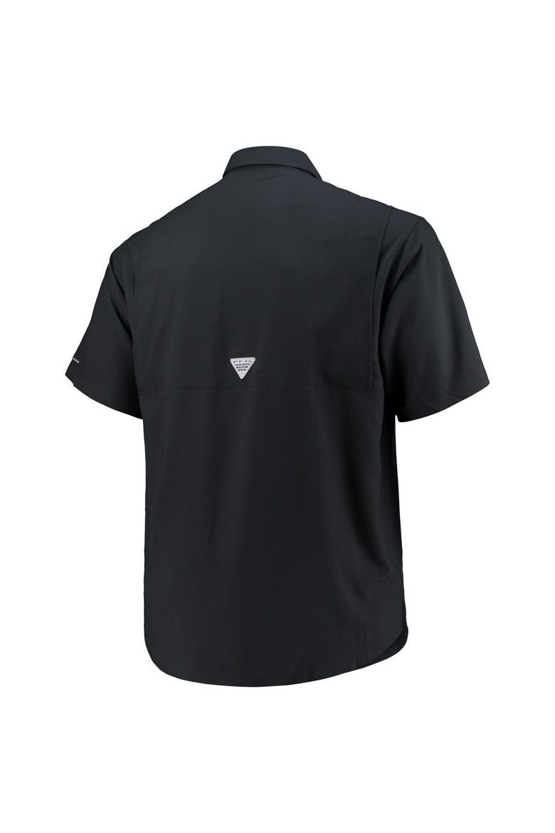 Men's Columbia Black Tennessee Volunteers Big & Tall Tamiami Omni-Shade Button-Down Shirt, Alternate, color, Black
