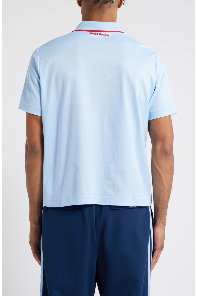 Wales Bonner Polo, Alternate, color, GLOW BLUE F19