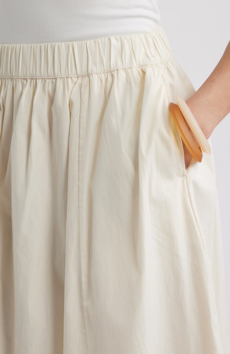 Nordstrom Schiffli Embroidered Midi Skirt, Alternate, color, Ivory Tofu