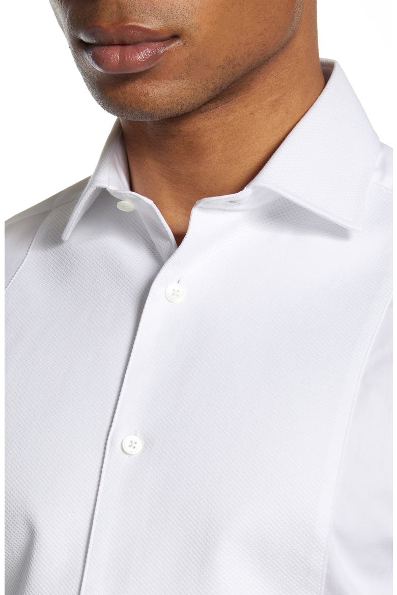 Slim Fit Tuxedo Shirt, Alternate, color, WHITE