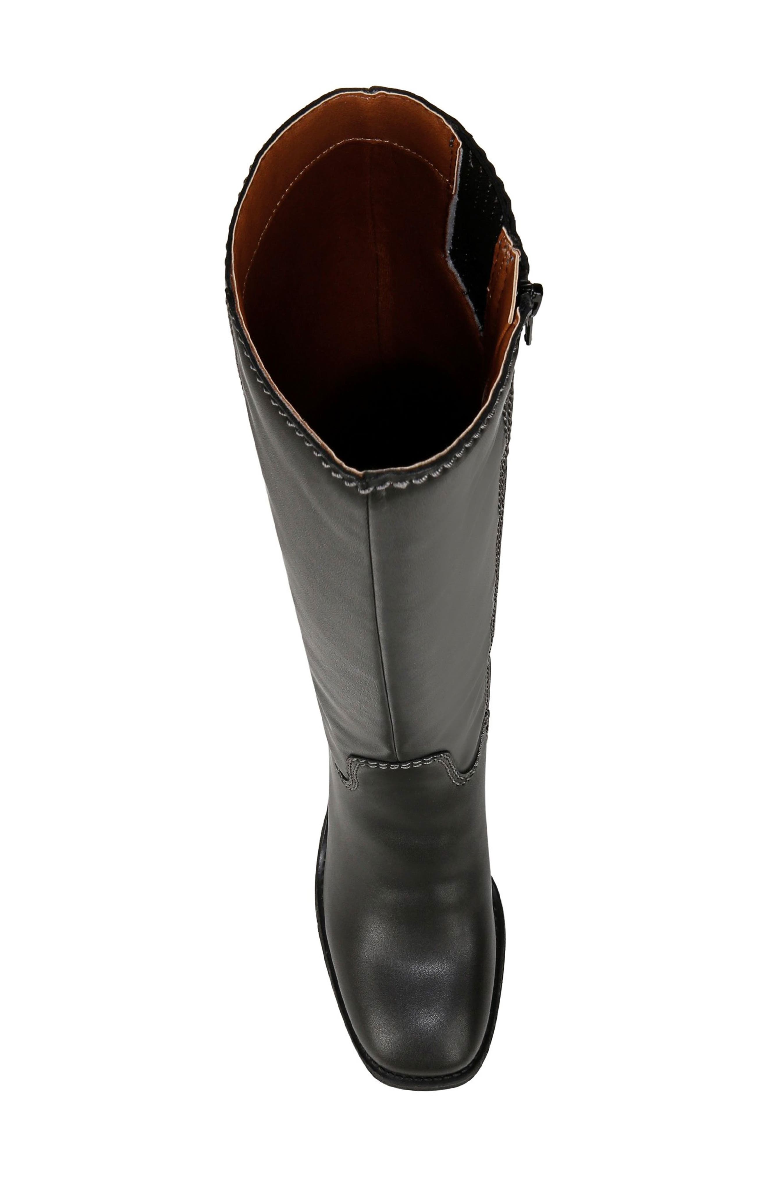 Cindy Knee High Boot, Alternate, color, BLACK WIDE CALF