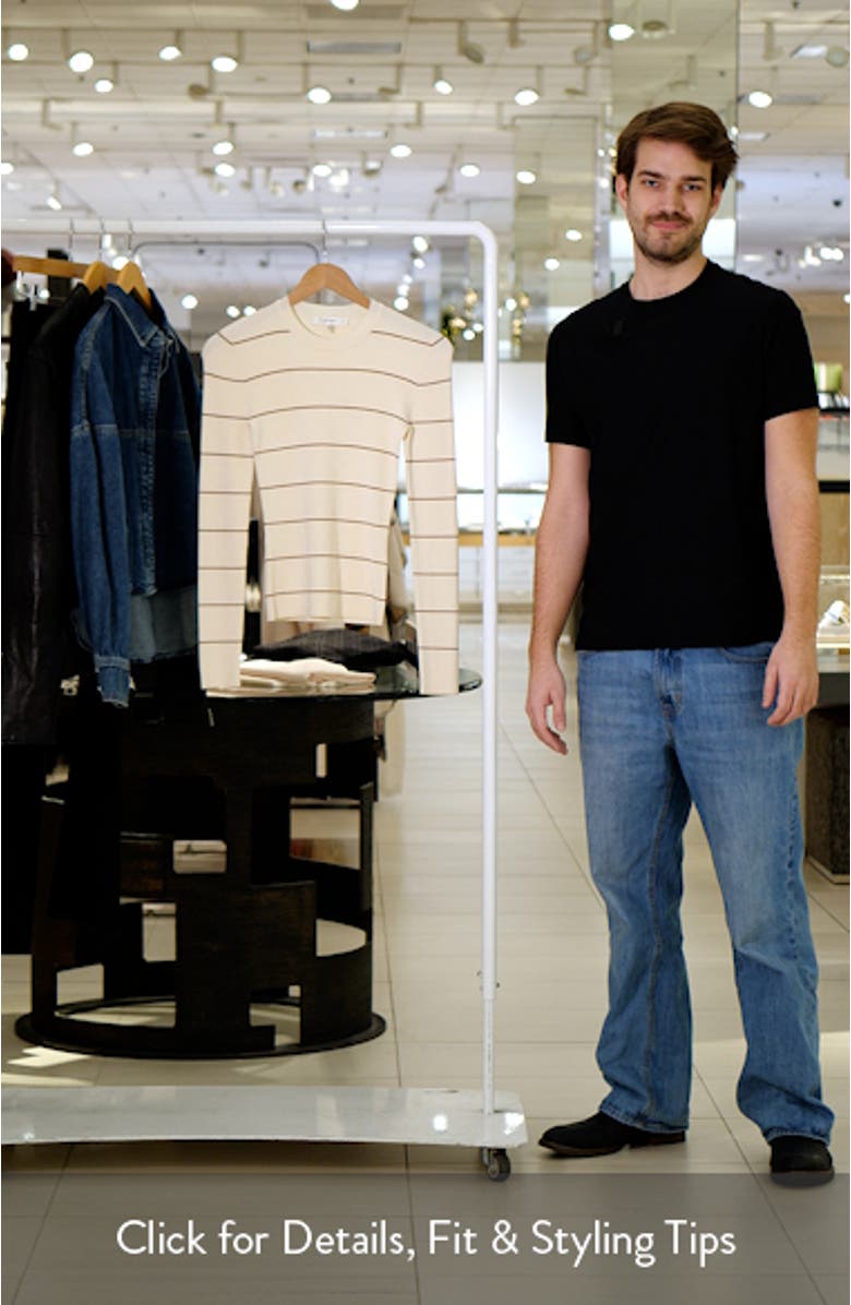 Stripe Rib Long Sleeve Top, sales video thumbnail