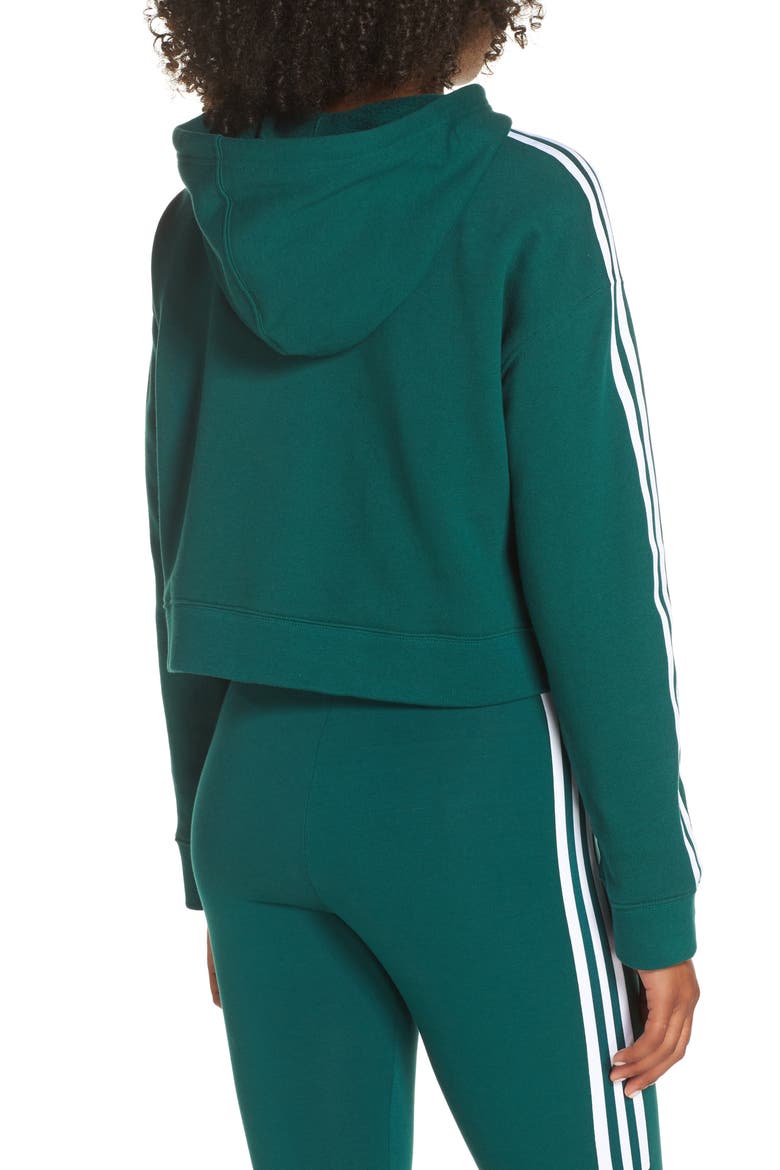 Crop Hoodie, Alternate, color, COLLEGIATE GREEN