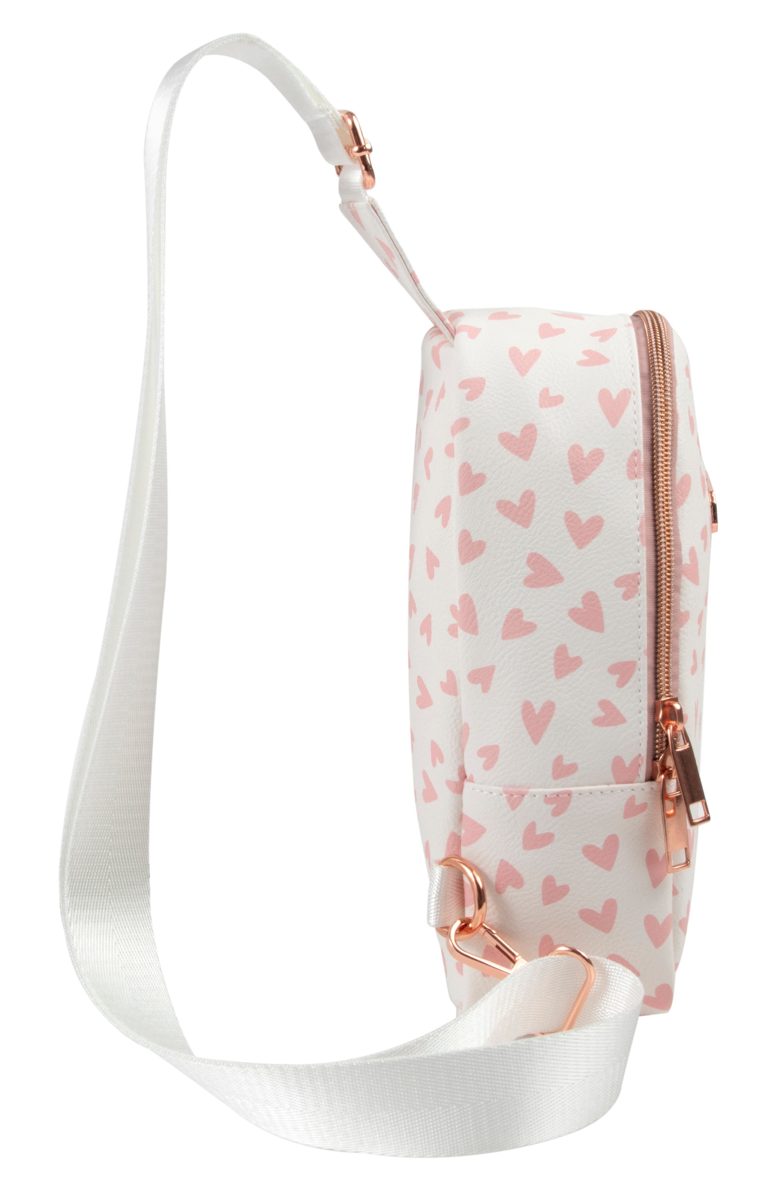 Jessica Simpson Kids' Heart Sling Crossbody Bag, Alternate, color, 