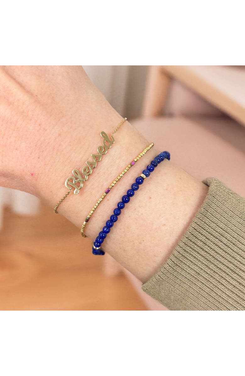 The Lovery Fine Jewelry Gold Blessed Bracelet, Alternate, color, Yellow Gold