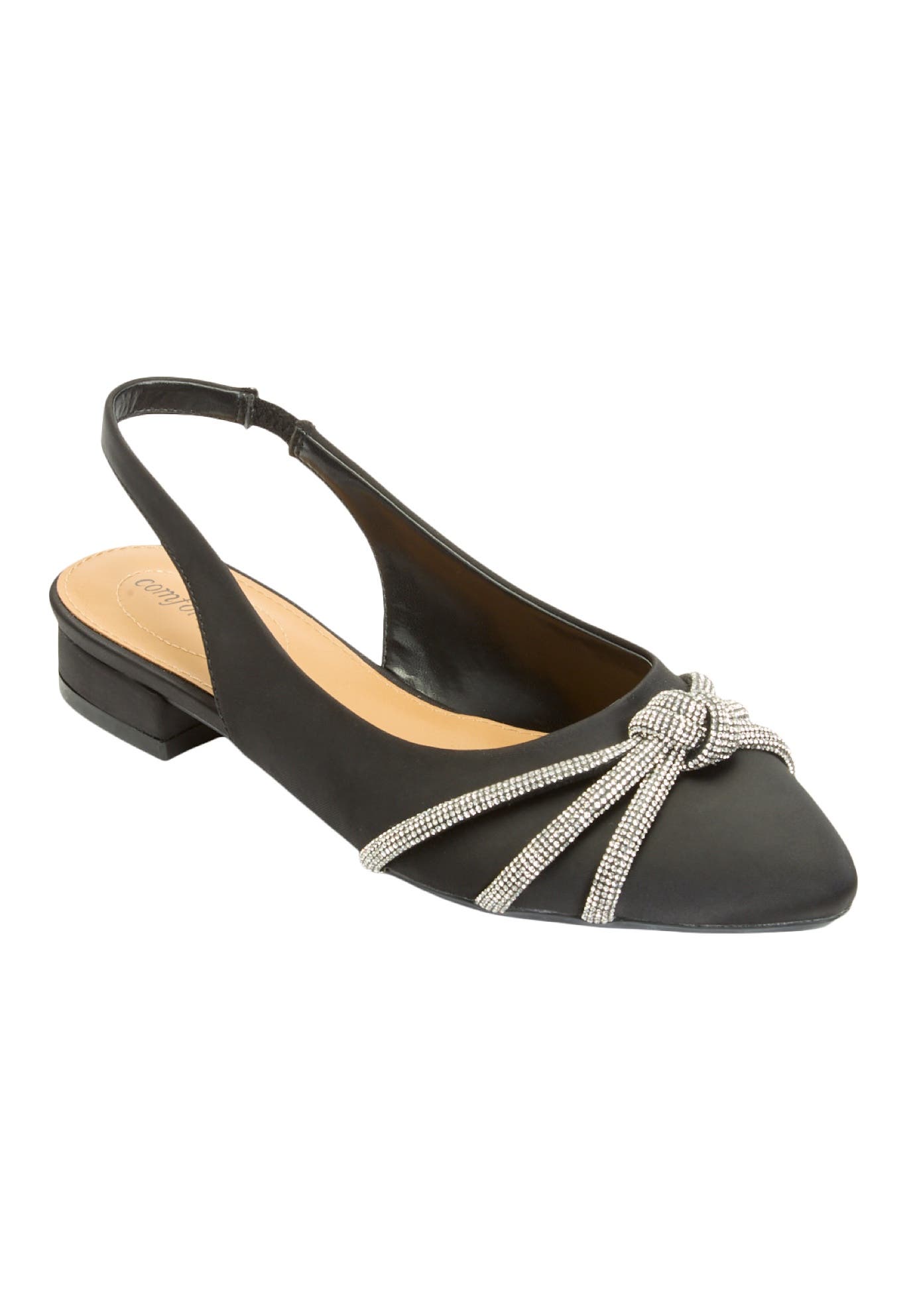 Comfortview The Evelyn Slingback, Main, color, Black