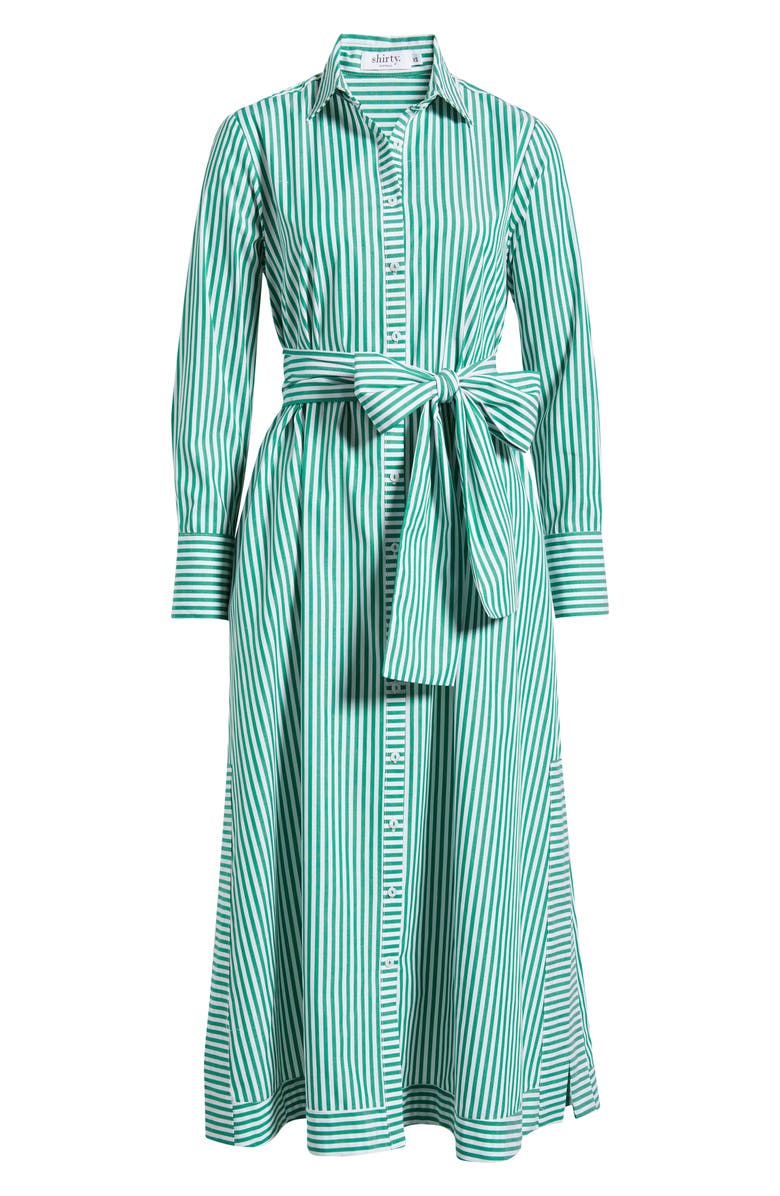 SHIRTY Sybil Stripe Long Sleeve Cotton Shirtdress, Main, color, 