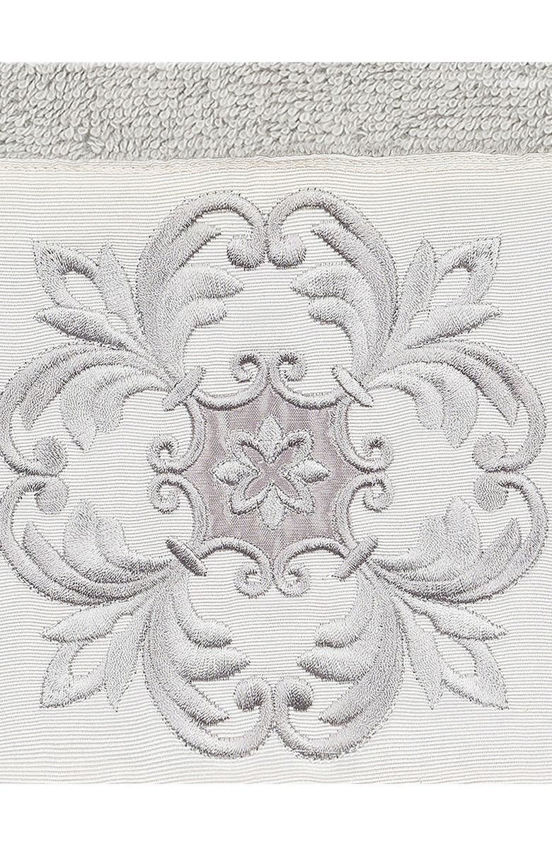 Linum Home Textiles Alyssa Embellished Bath Towel - Light Gray, Alternate, color, Light Gray