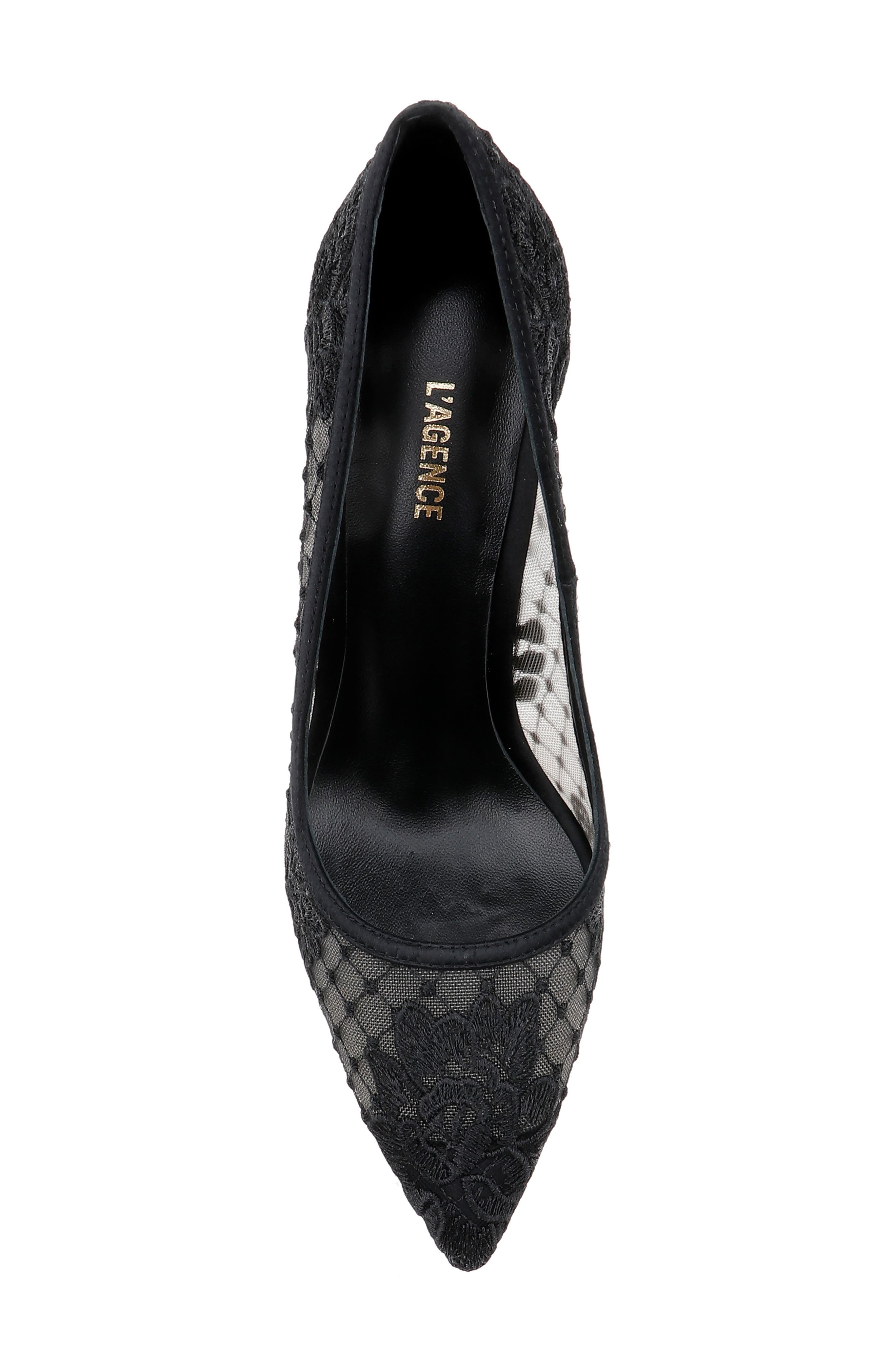 L'AGENCE Anais Embroidered Lace Pump, Alternate, color, 