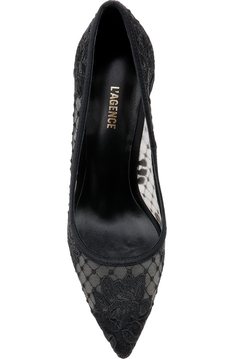 L'AGENCE Anais Embroidered Lace Pump, Alternate, color,