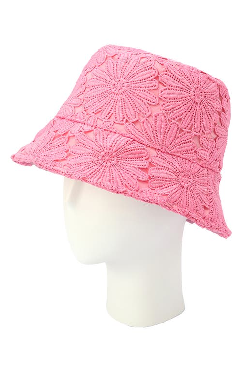 Kate Spade New York Daisy Lace Bucket Hat In Surf Pink